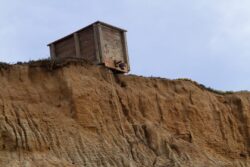 Wooden Box on and Cliff